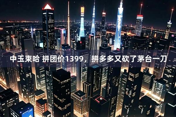 中玉束哈 拼团价1399，拼多多又砍了茅台一刀