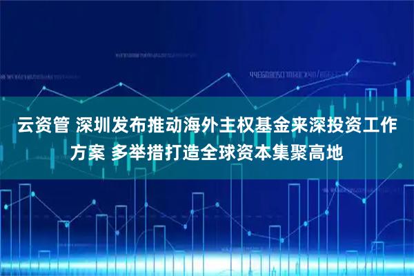 云资管 深圳发布推动海外主权基金来深投资工作方案 多举措打造全球资本集聚高地